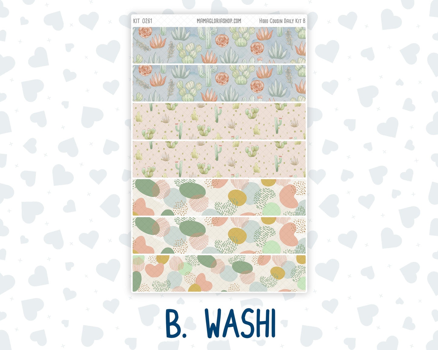 Kit 0261 - Hobonichi Cousin - Daily Kit - April - Llama Spring