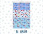 Kit 0224 - Hobonichi Cousin - Daily Kit - July - Patriotic Parade