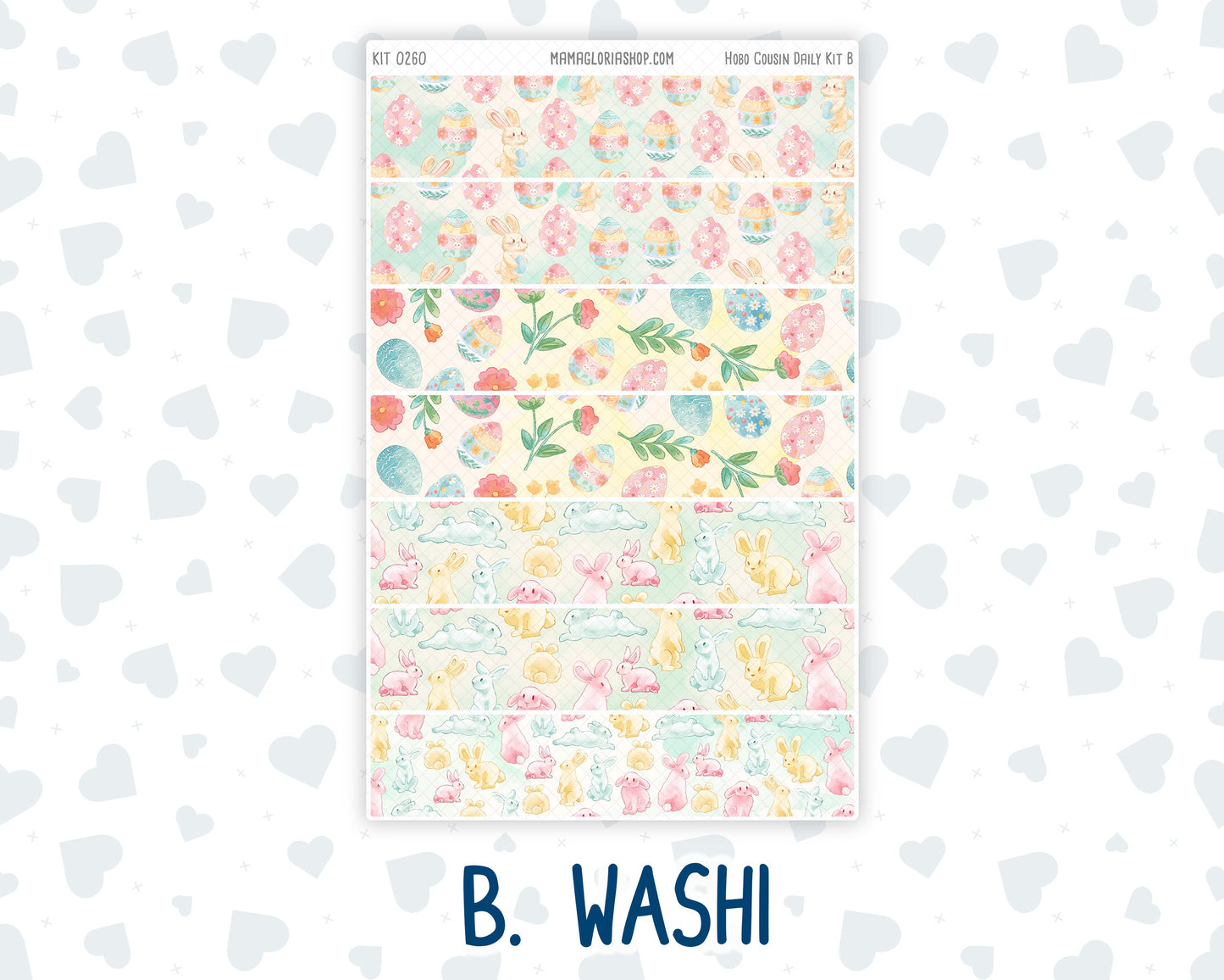 Kit 0260 - Hobonichi Cousin - Daily Kit - April - Pastel Egg Hunt