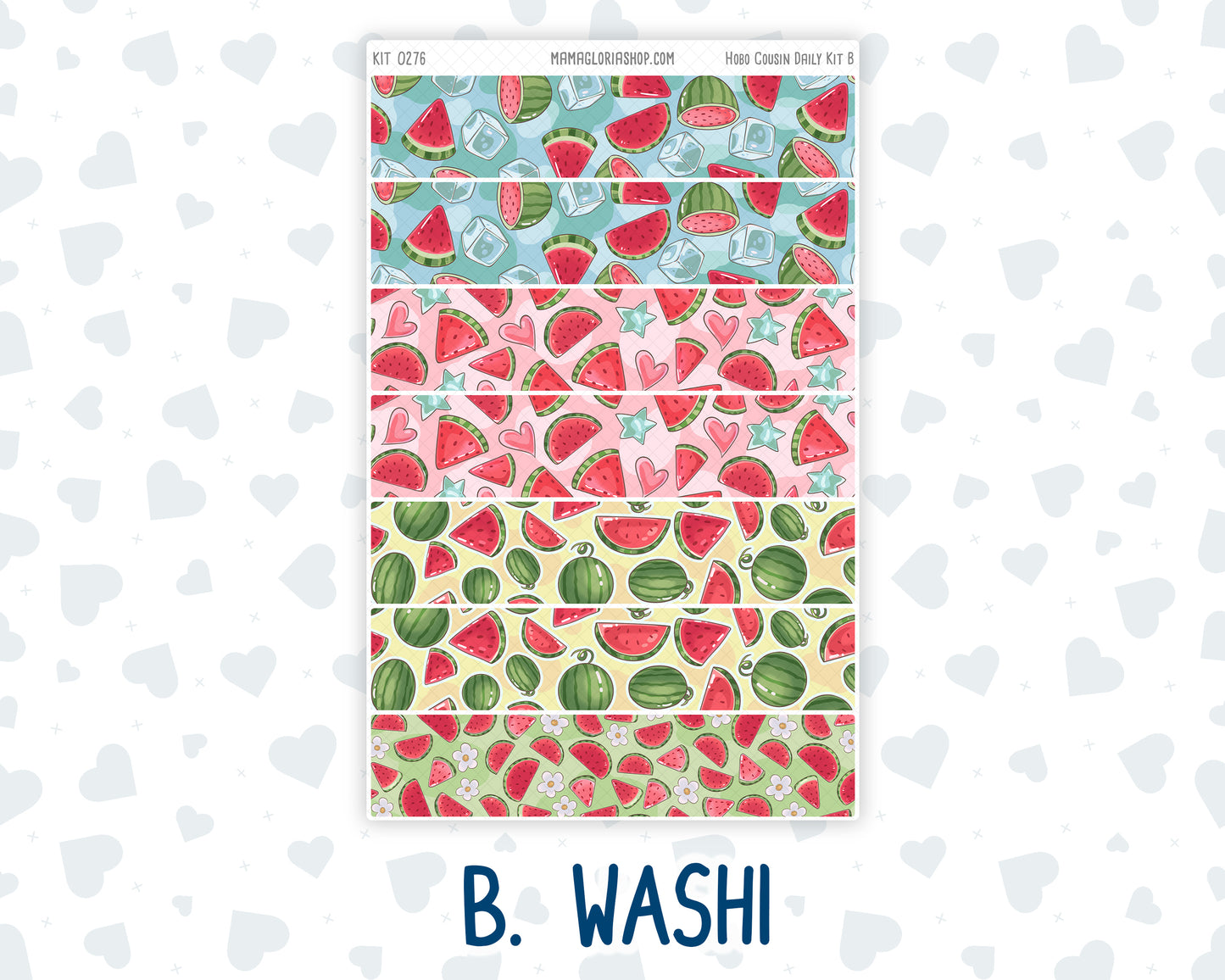 Kit 0276 - Hobonichi Cousin - Daily Kit - July - Melon Crush