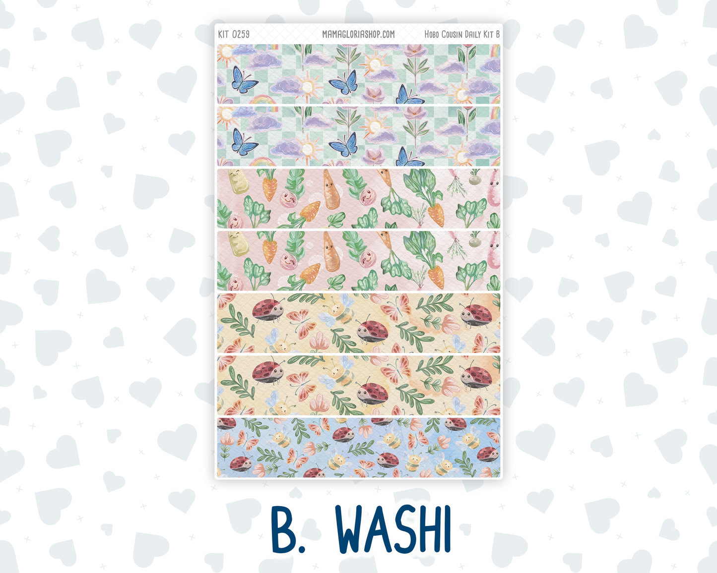 Kit 0259 - Hobonichi Cousin - Daily Kit - March - Spring Garden Chores