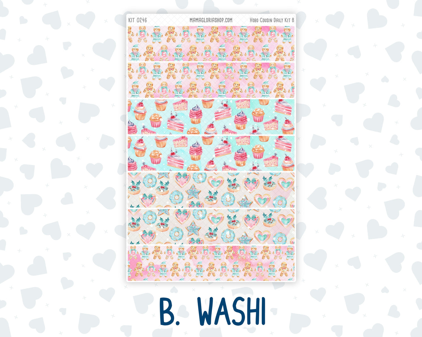 Kit 0246 - Hobonichi Cousin - Daily Kit - December - Gingerbread Sweets