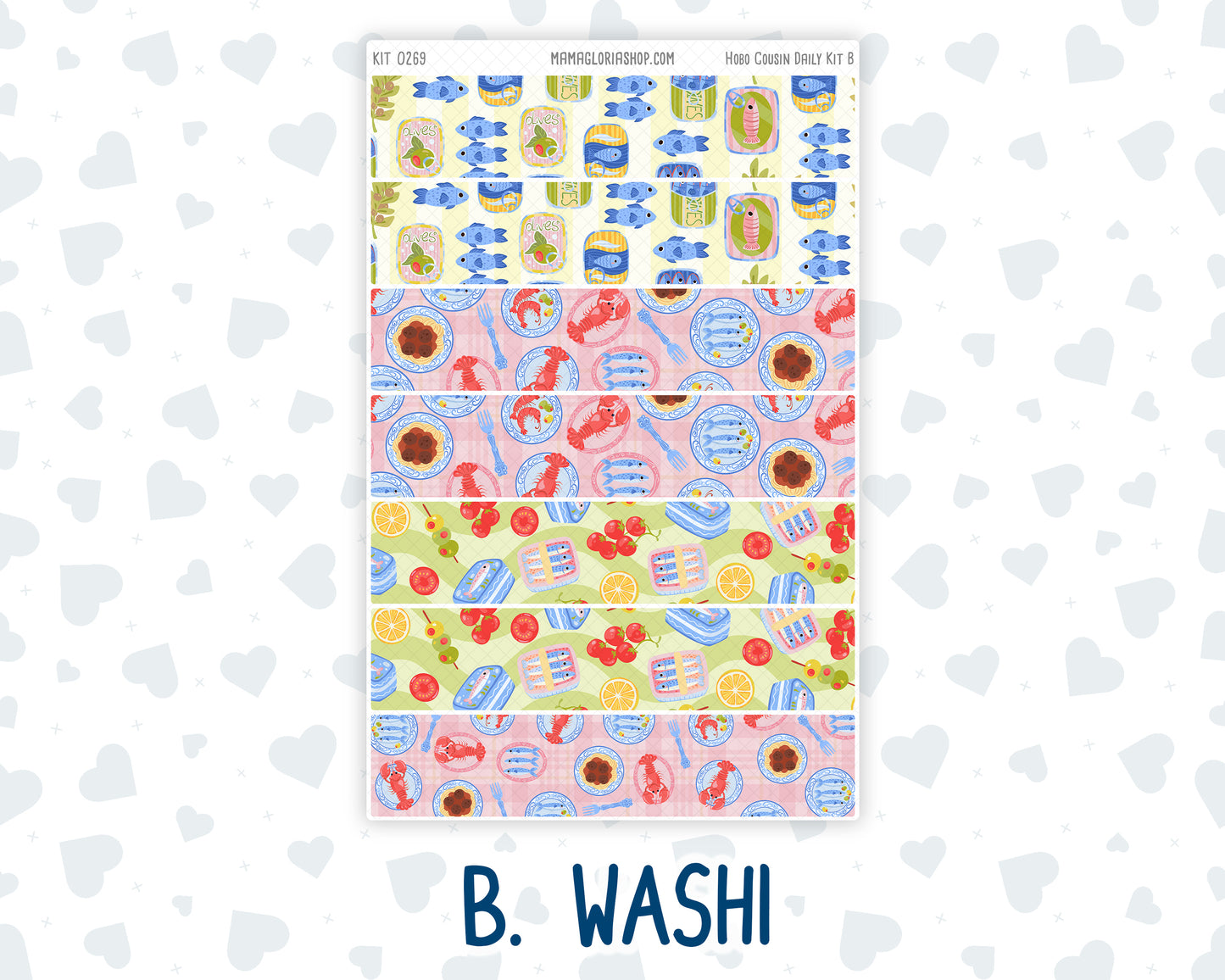 Kit 0269 - Hobonichi Cousin - Daily Kit - June - Dolce Mare