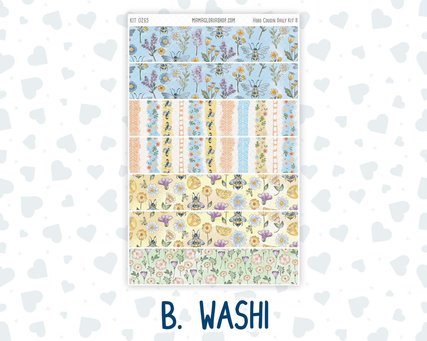 Kit 0265 - Hobonichi Cousin - Daily Kit - May - Honeybee Sky