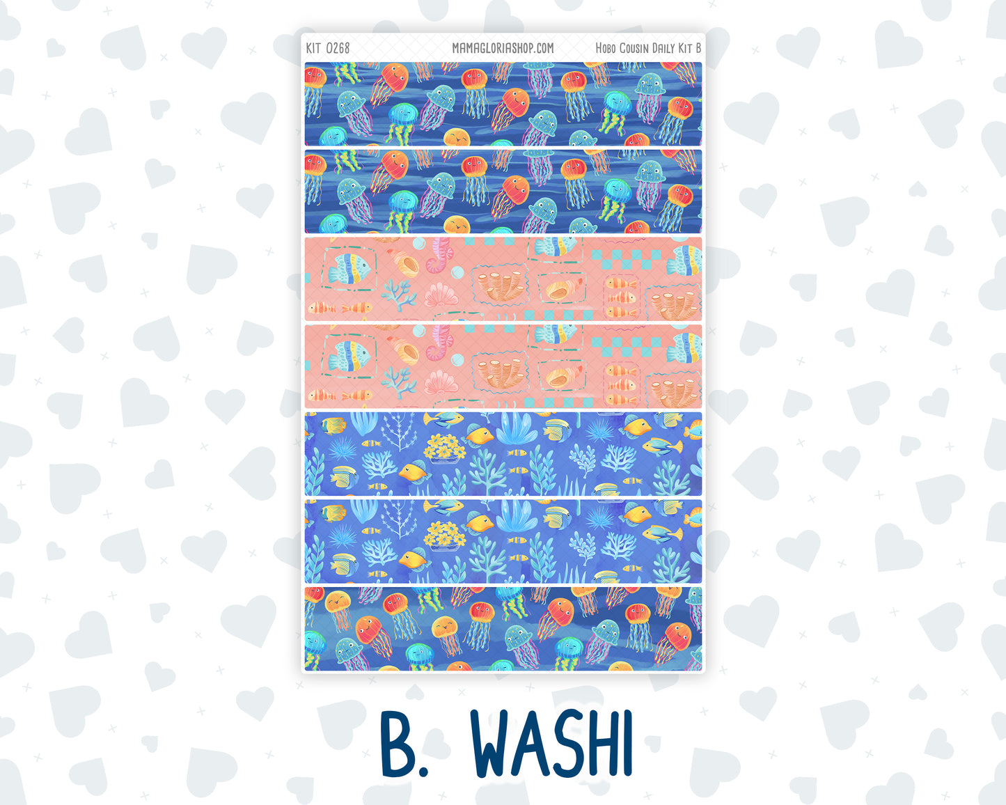 Kit 0268 - Hobonichi Cousin - Daily Kit - June - Sea Sweeties