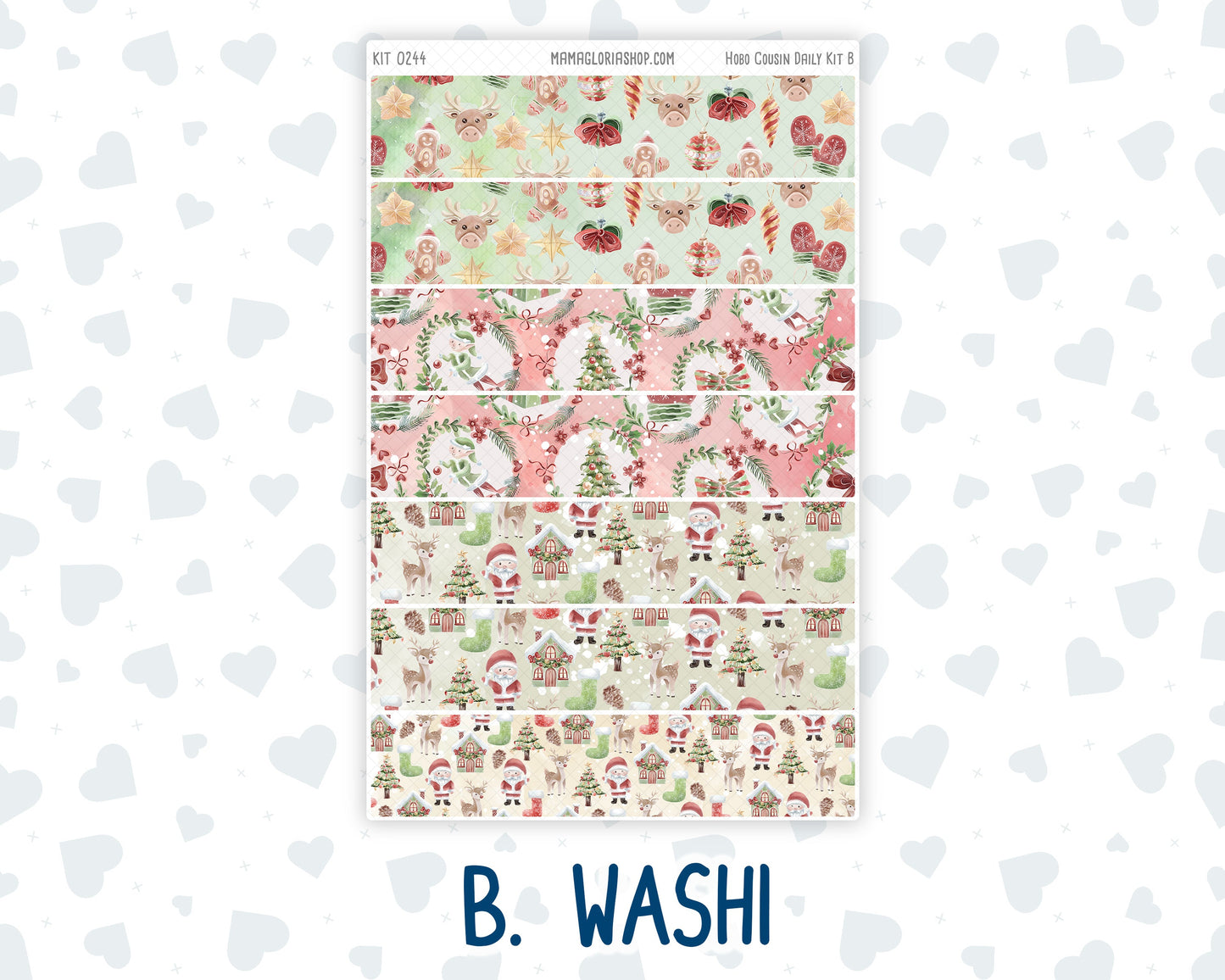 Kit 0244 - Hobonichi Cousin - Daily Kit - December - Santas Village