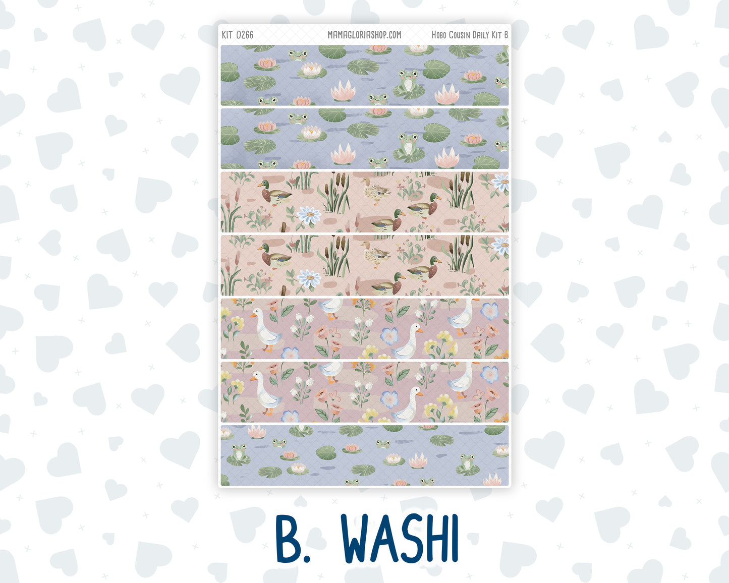 Kit 0266 - Hobonichi Cousin - Daily Kit - May - Froggy Lake Picnic
