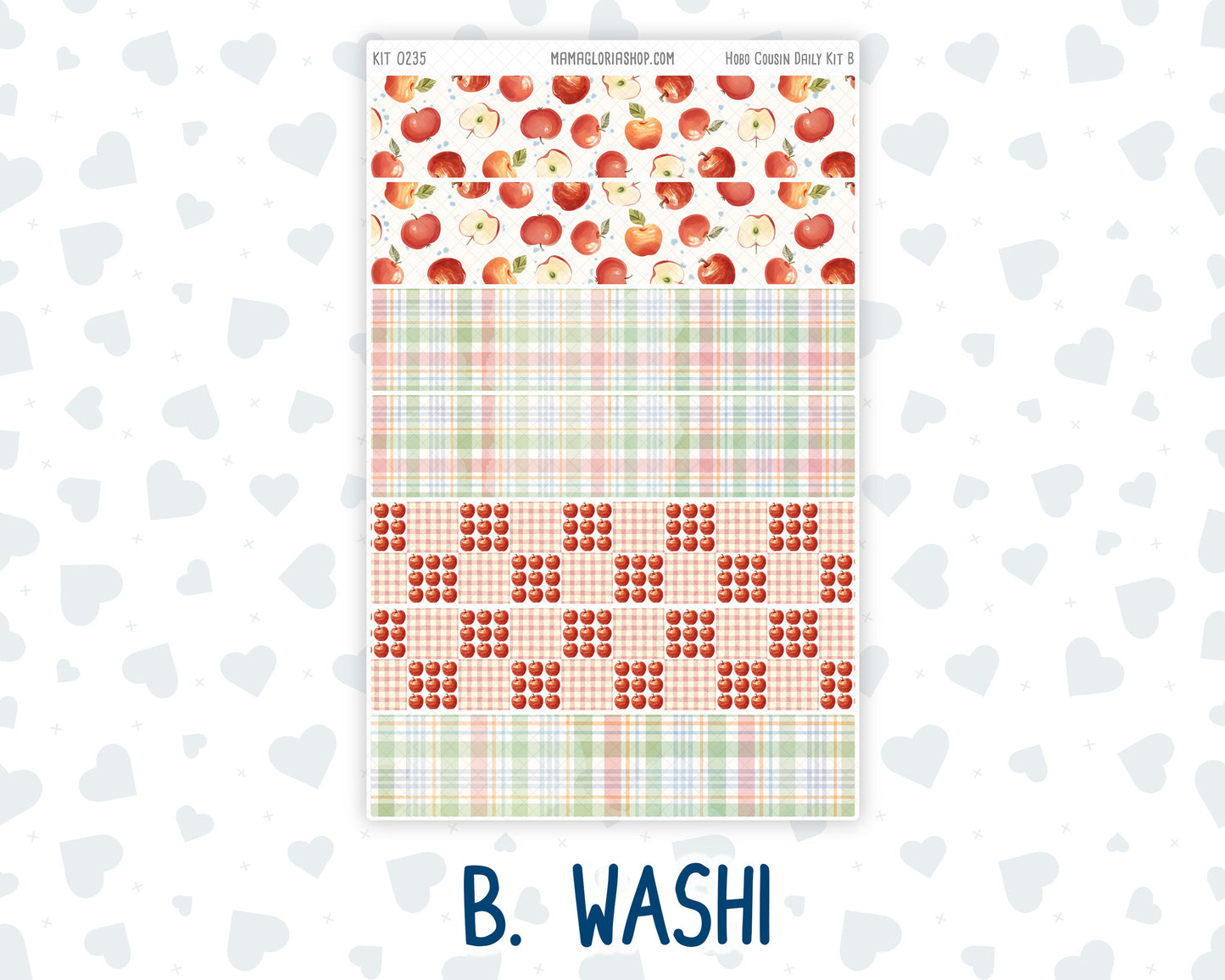 Kit 0235 - Hobonichi Cousin - Daily Kit - September - Apple Orchard