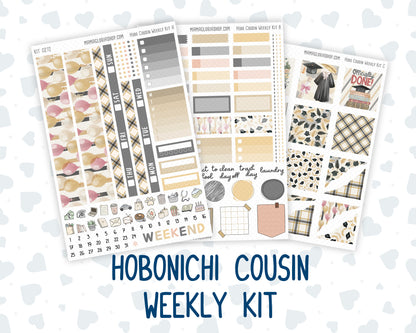 Kit 0272 - Hobonichi Cousin - Weekly Kit - May - Graduation - 1.3” Wide Columns
