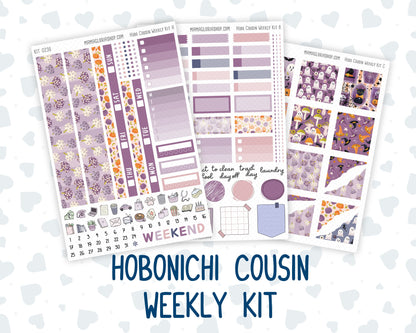 Kit 0236 - Hobonichi Cousin - Weekly Kit - October - Sweet & Spooky - 1.3” Wide Columns