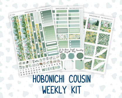 Kit 0264 - Hobonichi Cousin - Weekly Kit - May - Spring Walk - 1.3” Wide Columns