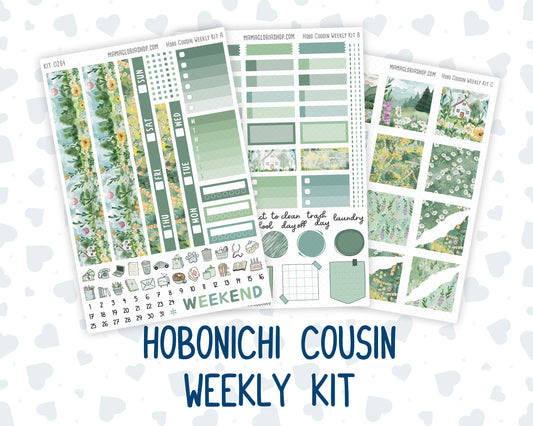 Kit 0264 - Hobonichi Cousin - Weekly Kit - May - Spring Walk - 1.3” Wide Columns