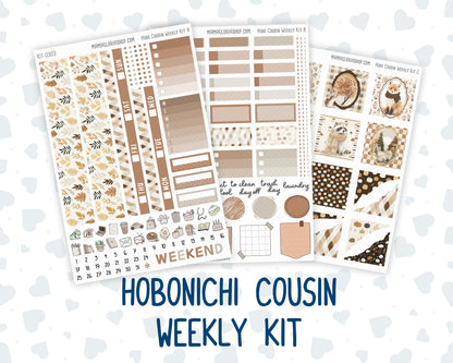 Kit 0303 - Hobonichi Cousin - Weekly Kit - November - Into The Woods - 1.3” Wide Columns