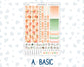 Kit 0228 - Hobonichi Cousin - Weekly Kit - August - Just Peachy - 1.3” Wide Columns