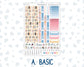 Kit 0305 - Hobonichi Cousin - Weekly Kit - December - Sugarplum Parade - 1.3” Wide Columns