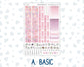 Kit 0253 - Hobonichi Cousin - Weekly Kit - February - Rosy Daydreams - 1.3” Wide Columns