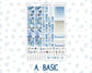 Kit 0249 - Hobonichi Cousin - Weekly Kit - January - Icy Lace - 1.3” Wide Columns
