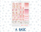 Kit 0294 - Hobonichi Cousin - Weekly Kit - September - Rosy Reveria - 1.3” Wide Columns