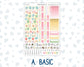 Kit 0260 - Hobonichi Cousin - Weekly Kit - April - Pastel Egg Hunt - 1.3” Wide Columns
