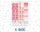 Kit 0254 - Hobonichi Cousin - Weekly Kit - February - Valentine Village - 1.3” Wide Columns