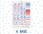 Kit 0273 - Hobonichi Cousin - Weekly Kit - July - Americana In Bloom - 1.3” Wide Columns