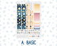 Kit 0248 - Hobonichi Cousin - Weekly Kit - January - Midnight Countdown - 1.3” Wide Columns