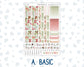 Kit 0308 - Hobonichi Cousin - Weekly Kit - December - Knit & Holly - 1.3” Wide Columns
