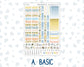 Kit 0265 - Hobonichi Cousin - Weekly Kit - May - Honeybee Sky - 1.3” Wide Columns