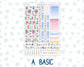 Kit 0279 - Hobonichi Cousin - Weekly Kit - August - Not Ready For School - 1.3” Wide Columns
