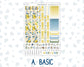 Kit 0274 - Hobonichi Cousin - Weekly Kit - July - Sunny Lemon Shore - 1.3” Wide Columns