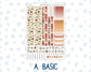 Kit 0298 - Hobonichi Cousin - Weekly Kit - October - Velvet Bloom - 1.3” Wide Columns