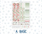 Kit 0244 - Hobonichi Cousin - Weekly Kit - December - Santas Village - 1.3” Wide Columns