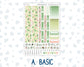 Kit 0256 - Hobonichi Cousin - Weekly Kit - March - Froggy Luck - 1.3” Wide Columns
