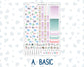 Kit 0225 - Hobonichi Cousin - Weekly Kit - July - Carnival Joy - 1.3” Wide Columns