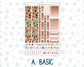 Kit 0296 - Hobonichi Cousin - Weekly Kit - September - Coffee Break - 1.3” Wide Columns