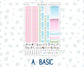 Kit 0262 - Hobonichi Cousin - Weekly Kit - April - Spring Puffs - 1.3” Wide Columns