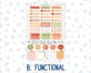 Kit 0235 - Hobonichi Cousin - Weekly Kit - September - Apple Orchard - 1.3” Wide Columns