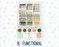 Kit 0242 - Hobonichi Cousin - Weekly Kit - November - Cottage Autumn - 1.3” Wide Columns