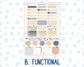 Kit 0272 - Hobonichi Cousin - Weekly Kit - May - Graduation - 1.3” Wide Columns