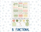 Kit 0295 - Hobonichi Cousin - Weekly Kit - September - Apple Harvest - 1.3” Wide Columns
