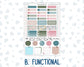 Kit 0275 - Hobonichi Cousin - Weekly Kit - July - Tropical Safari Blush - 1.3” Wide Columns