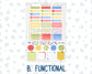 Kit 0269 - Hobonichi Cousin - Weekly Kit - June - Dolce Mare - 1.3” Wide Columns
