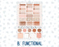 Kit 0296 - Hobonichi Cousin - Weekly Kit - September - Coffee Break - 1.3” Wide Columns