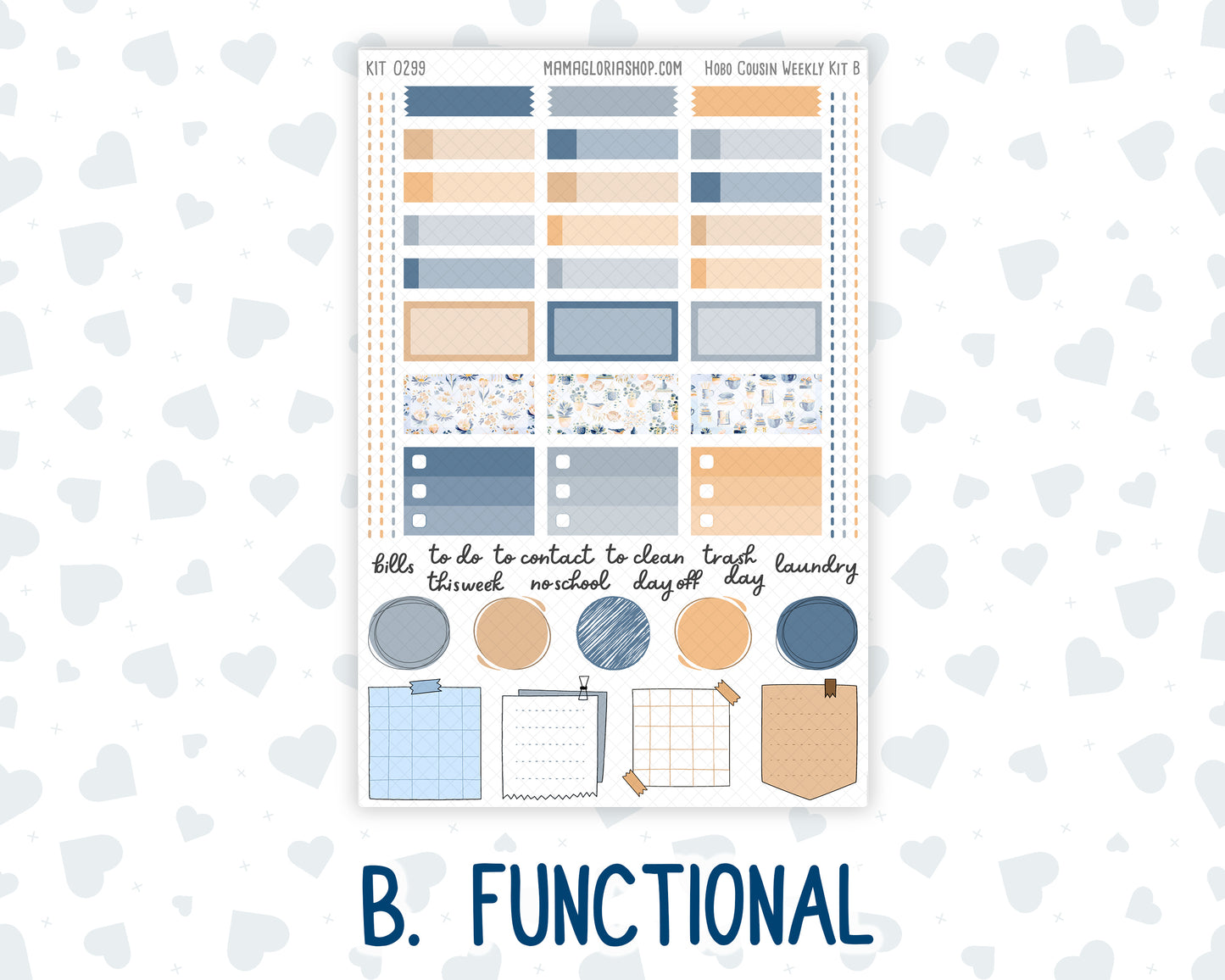 Kit 0299 - Hobonichi Cousin - Weekly Kit - October - Book Nook - 1.3” Wide Columns