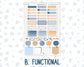 Kit 0299 - Hobonichi Cousin - Weekly Kit - October - Book Nook - 1.3” Wide Columns