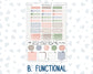 Kit 0266 - Hobonichi Cousin - Weekly Kit - May - Froggy Lake Picnic - 1.3” Wide Columns