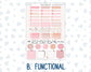 Kit 0297 - Hobonichi Cousin - Weekly Kit - October - Pink Spell - 1.3” Wide Columns