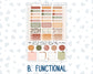 Kit 0298 - Hobonichi Cousin - Weekly Kit - October - Velvet Bloom - 1.3” Wide Columns
