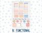 Kit 0270 - Hobonichi Cousin - Weekly Kit - June - Beachside Bliss - 1.3” Wide Columns