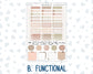 Kit 0301 - Hobonichi Cousin - Weekly Kit - November - Sunday Comfort - 1.3” Wide Columns